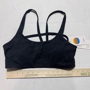 Vuori Yosemite Bra Black Camo Strappy Sports Bra VW104 Womens XL NWT